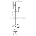 Misturador de latão Rainfall Head Shower System 3 funções